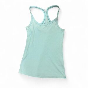 Y2K Garage Fired Light Aqua Racerback Tank Top